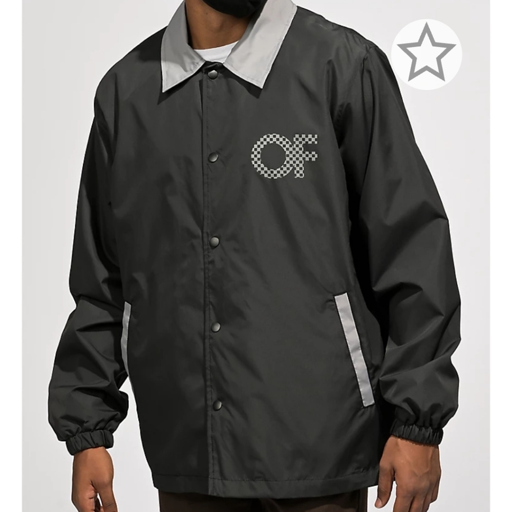 Odd Future Checkered Black Coaches Jacket